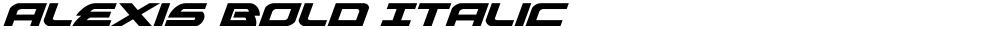 Alexis Bold Italic