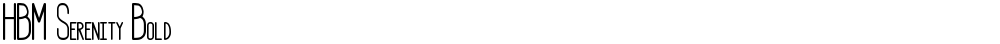 HBM Serenity Bold