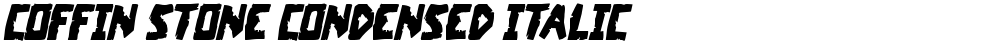Coffin Stone Condensed Italic