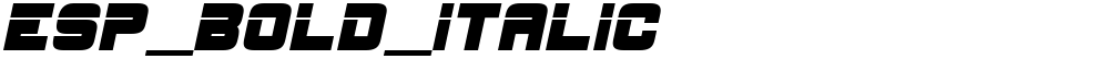 ESP_Bold_Italic