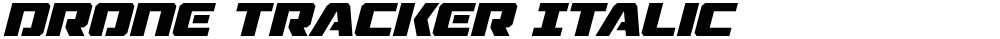 Drone Tracker Italic