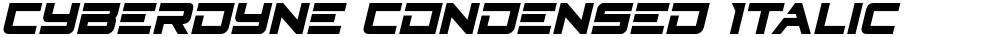 Cyberdyne Condensed Italic