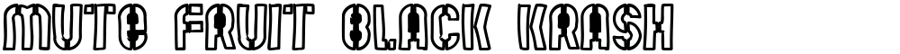 Mute Fruit Black Krash