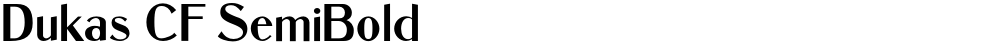 Dukas CF SemiBold