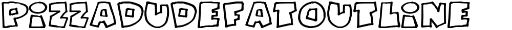 PizzaDudeFatOutline