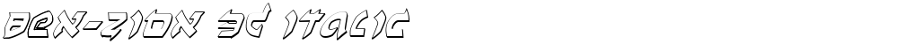 Ben-Zion 3D Italic