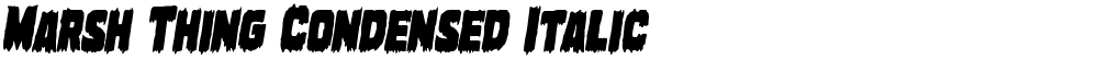 Marsh Thing Condensed Italic