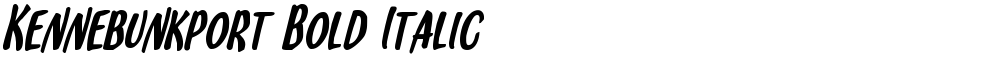 Kennebunkport Bold Italic