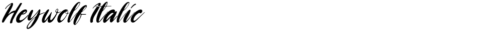 Heywolf Italic