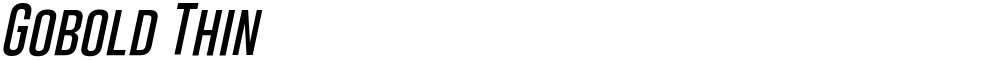 Gobold Thin