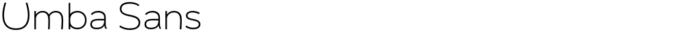 Umba Sans