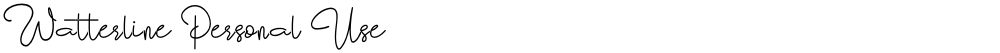 Watterline Personal Use