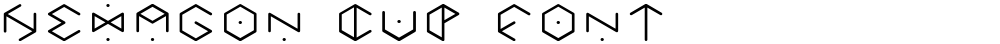 HEXAGON cup font