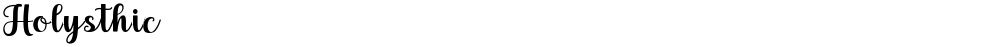 Holysthic