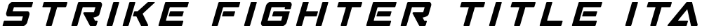 Strike Fighter Title Italic