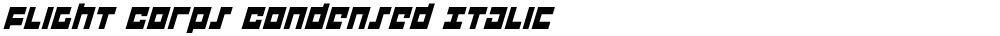 Flight Corps Condensed Italic