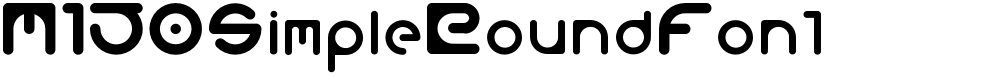 M150SimpleRoundFont