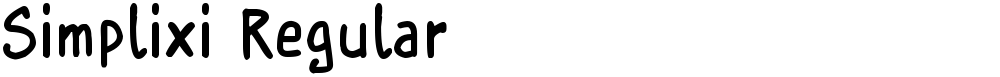Simplixi Regular
