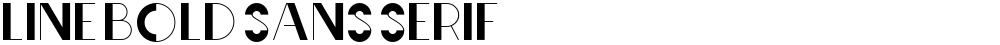 Line Bold Sans serif