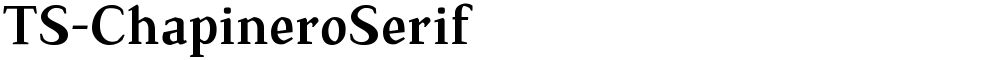 TS-ChapineroSerif