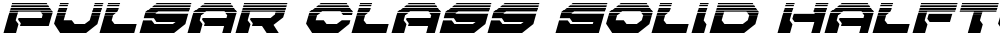 Pulsar Class Solid Halftone Italic