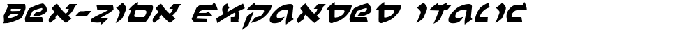 Ben-Zion Expanded Italic