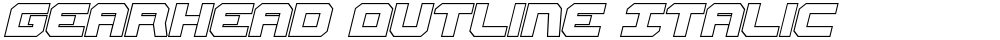 Gearhead Outline Italic