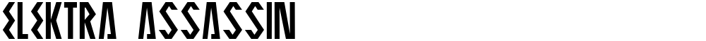 ELEKTRA ASSASSIN