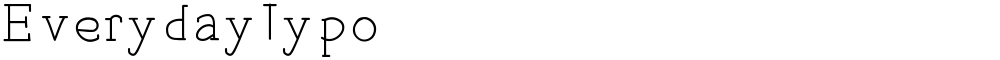 EverydayTypo