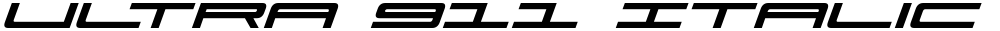 Ultra 911 Italic