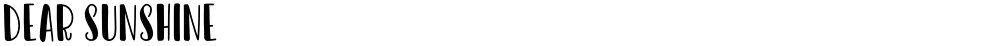 Dear Sunshine