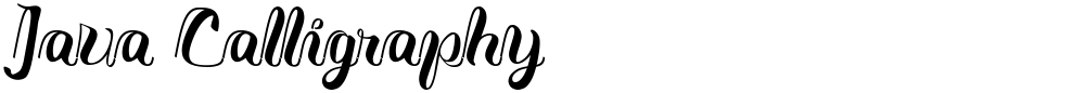 Java Calligraphy