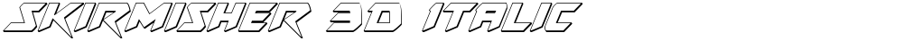 Skirmisher 3D Italic