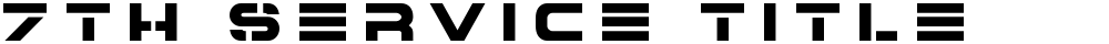 7th Service Title