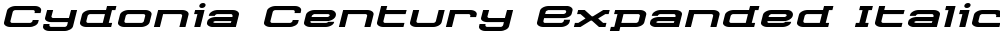 Cydonia Century Expanded Italic