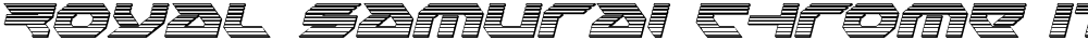 Royal Samurai Chrome Italic