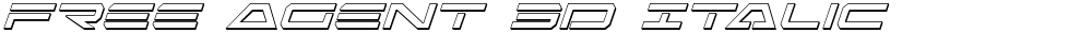 Free Agent 3D Italic