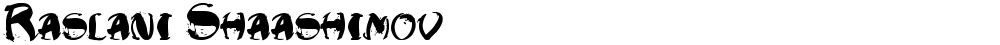 Raslani Shaashimov