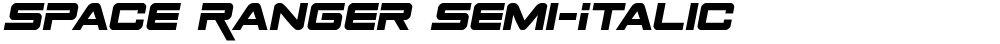 Space Ranger Semi-Italic