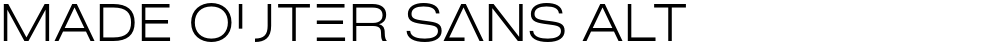 MADE Outer Sans Alt