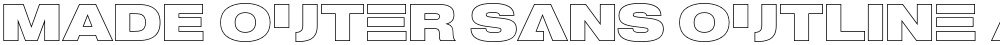 MADE Outer Sans Outline Alt
