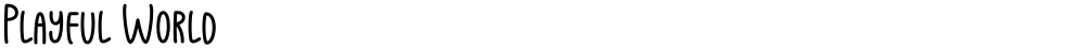 Playful World