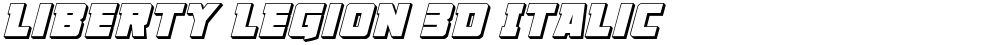 Liberty Legion 3D Italic