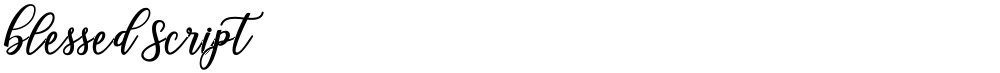 Blessed Script