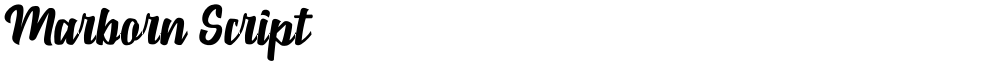 Marborn Script