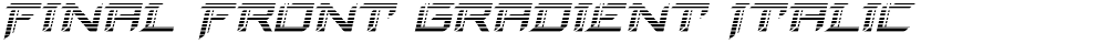 Final Front Gradient Italic