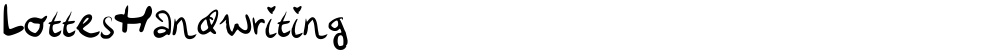 LottesHandwriting