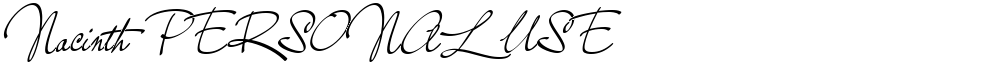 Nacinth PERSONAL USE