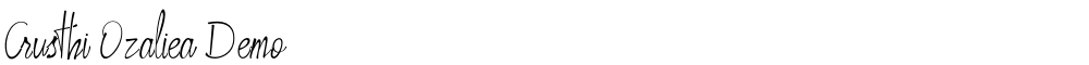 Crusthi Ozaliea Demo