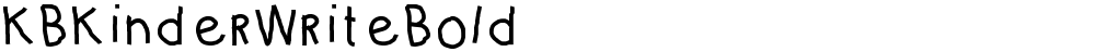 KBKinderWriteBold
